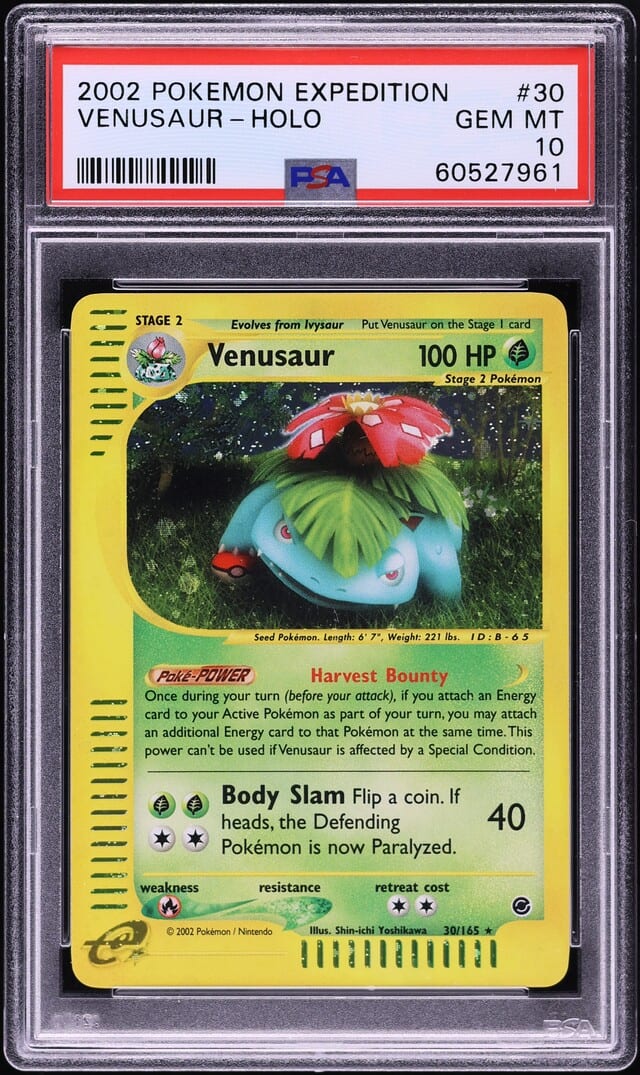 VENUSAUR-HOLO — PSA GEM MT 10