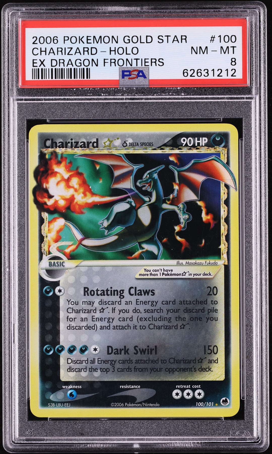 CHARIZARD-HOLO — PSA NM-MT 8