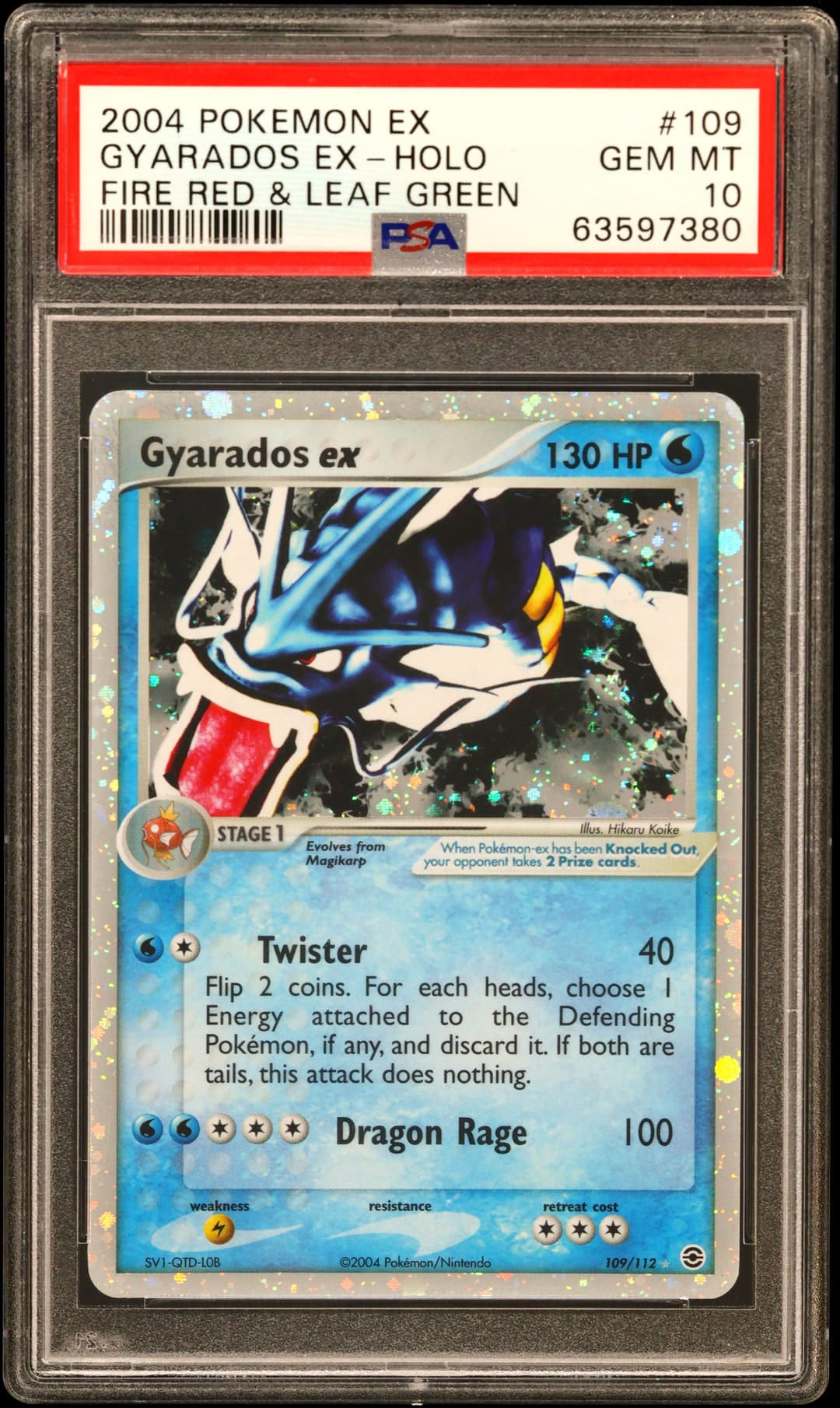 GYARADOS EX-HOLO — PSA GEM MT 10