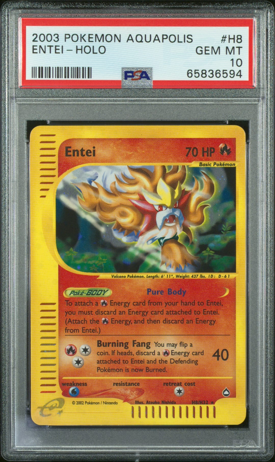 ENTEI-HOLO — PSA GEM MT 10