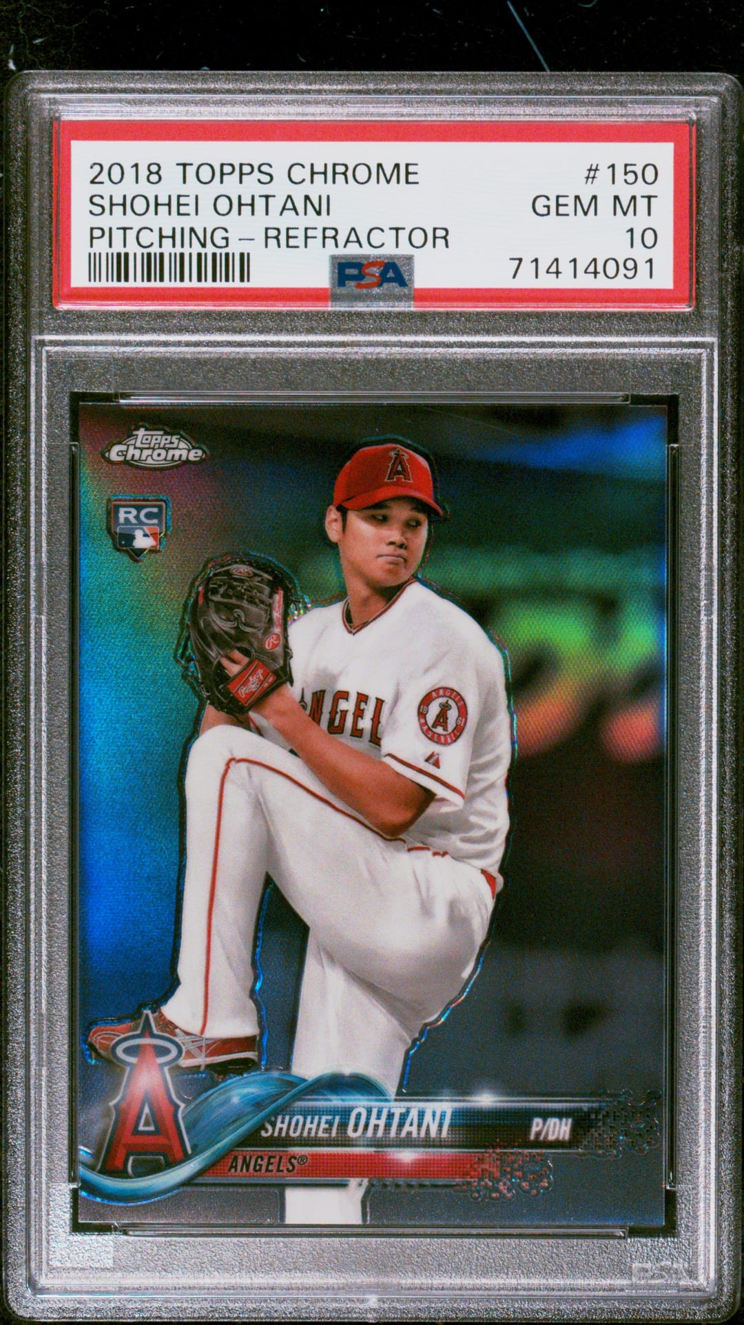 SHOHEI OHTANI — REFRACTOR — PSA GEM MT 10