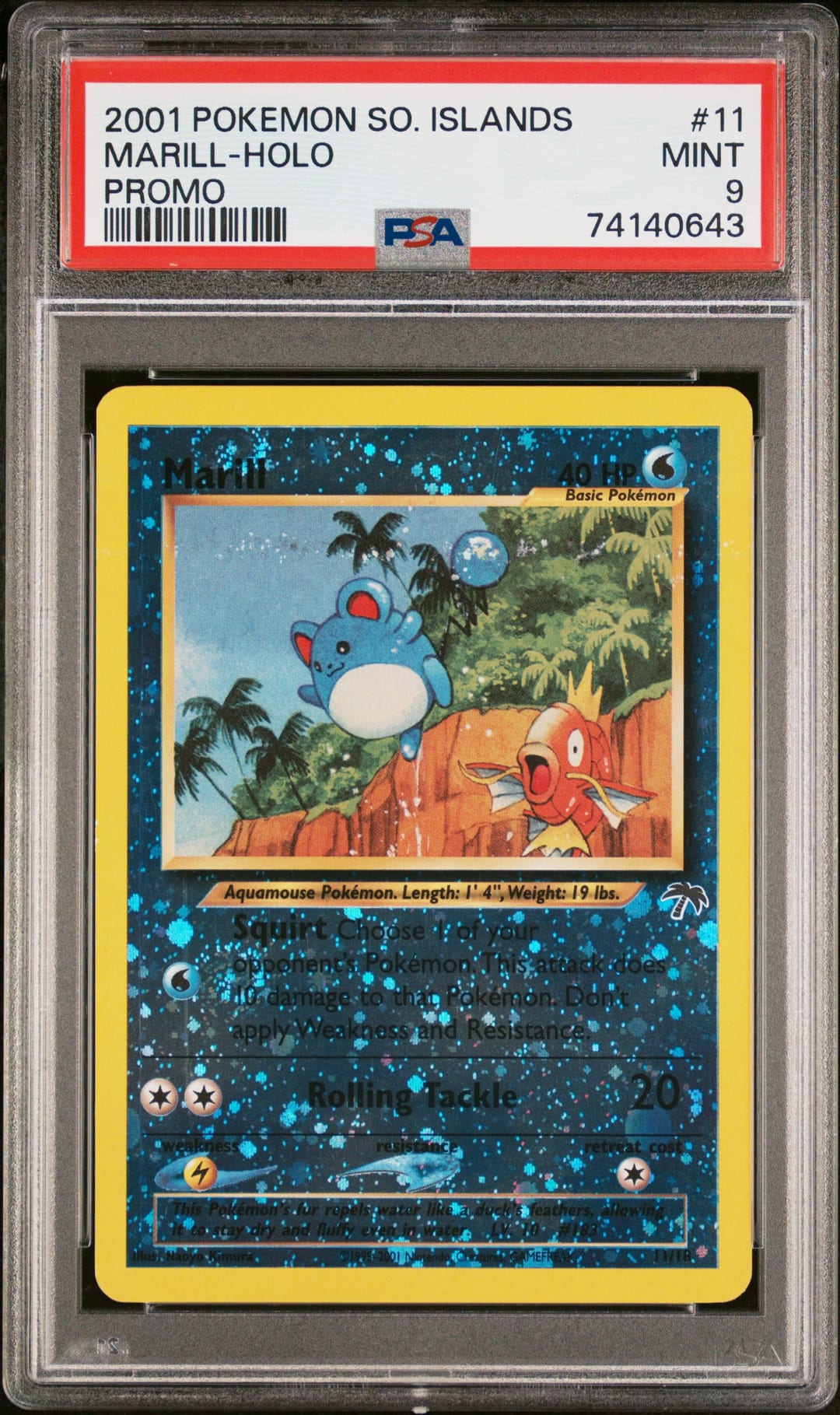 MARILL-HOLO — PSA MINT 9