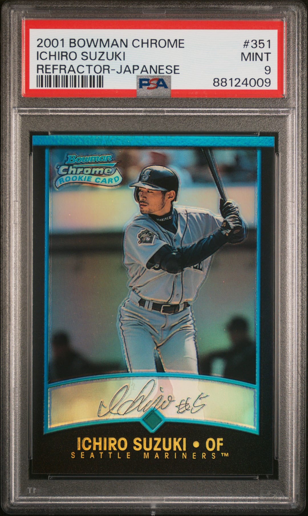 ICHIRO SUZUKI — REFRACTOR-JAPANESE — PSA MINT 9