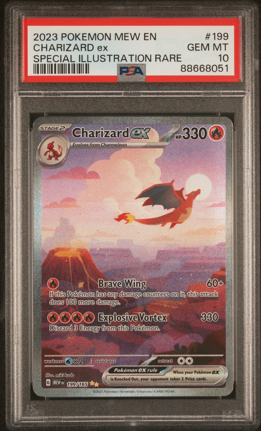 CHARIZARD ex — SPECIAL ILLUSTRATION RARE — PSA GEM MT 10