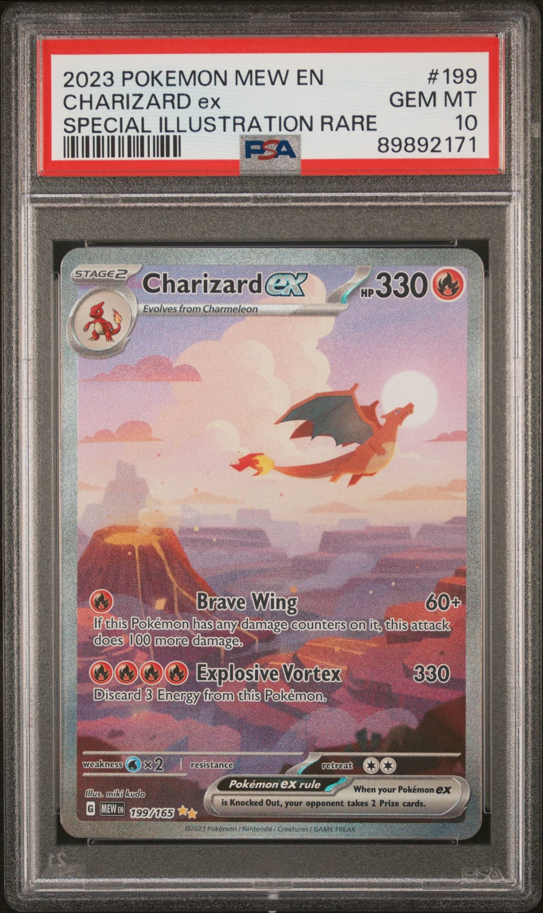 CHARIZARD ex — SPECIAL ILLUSTRATION RARE — PSA GEM MT 10